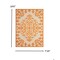 Homeroots 8 x 11 ft. Orange Medallion Indoor & Outdoor Area Rug 384756 - alternate 5